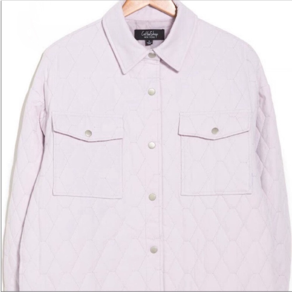 COFFEE SHOP Quilted Shirt Jacket - Picture 6 of 9